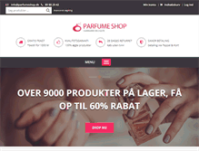 Tablet Screenshot of parfumeshop.dk